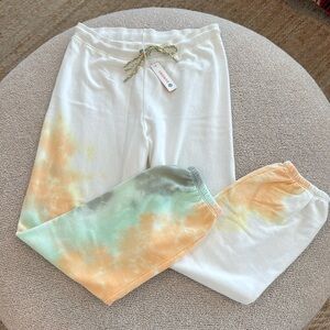 Sundry white the dye joggers